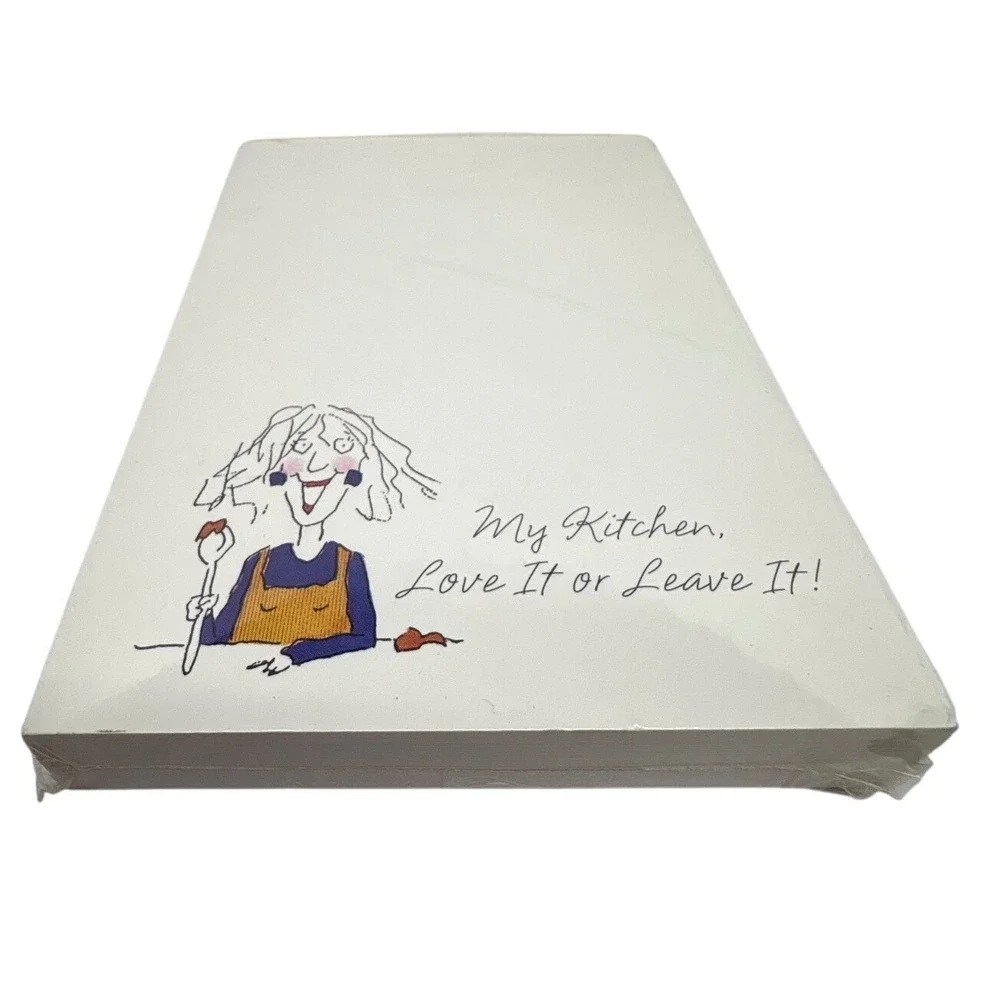 Vtg Hallmark Memo Pad My Kitchen Love It or Leave It 125 Sheets Sealed USA